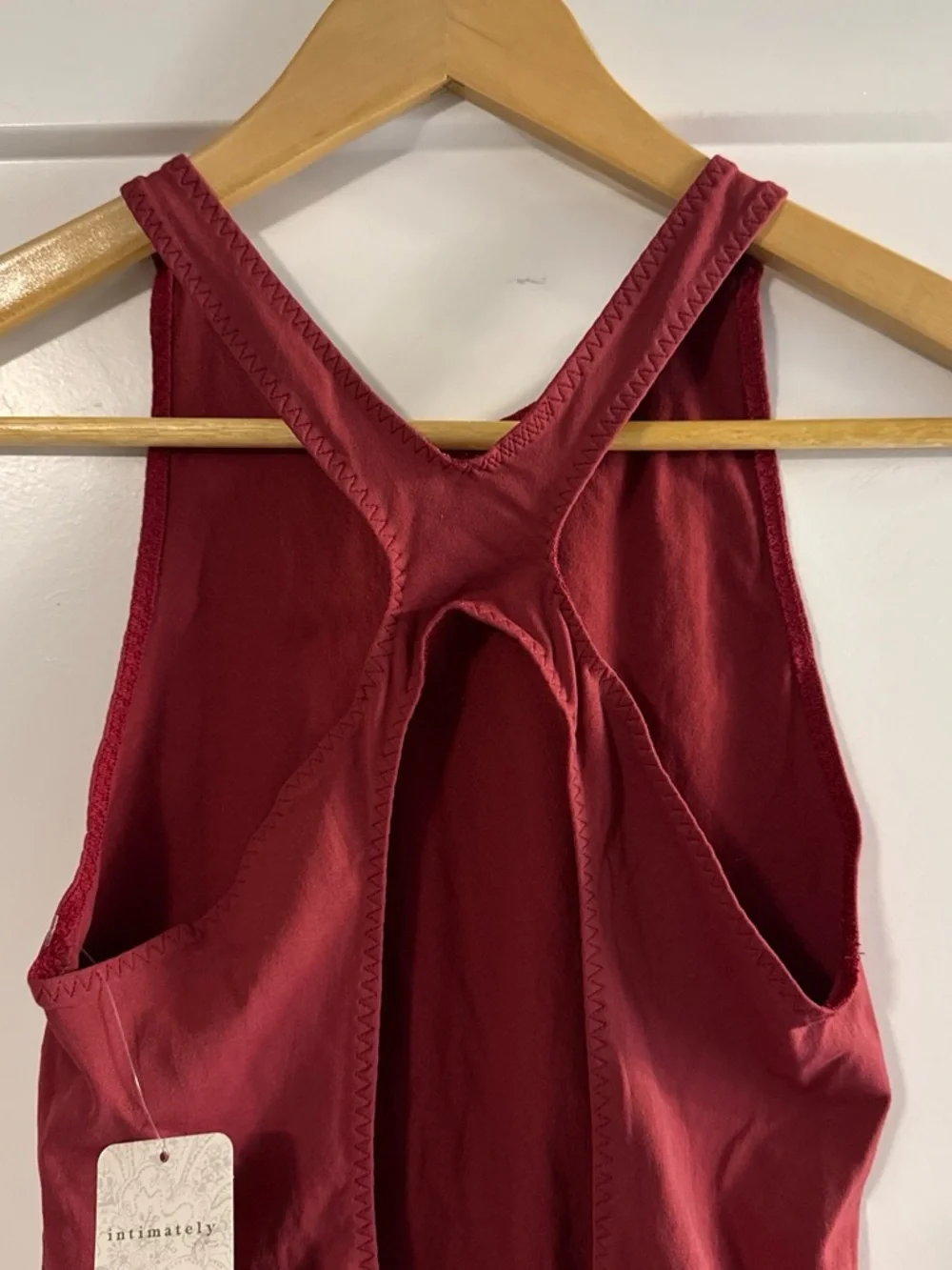 Free People Women’s Tank Bodysuit - Burgundy